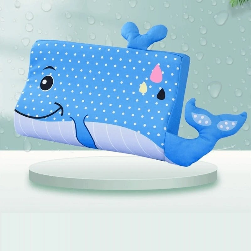 Doezel kinderkussen Walvis, traagschuim, 45 bij 27 cm