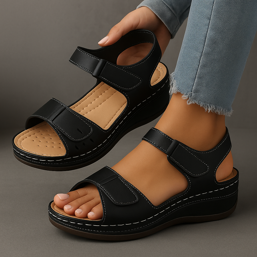 Nina | Orthopedische Sandalen met Wedge Hak