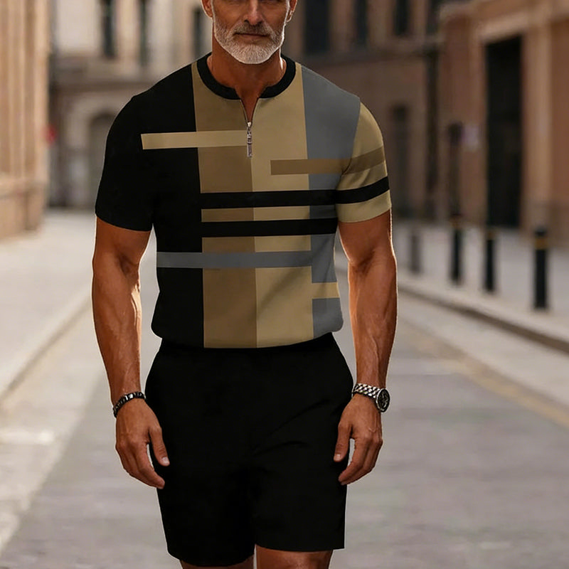 Brando™ Heren Zomerset met Overhemd en Shorts