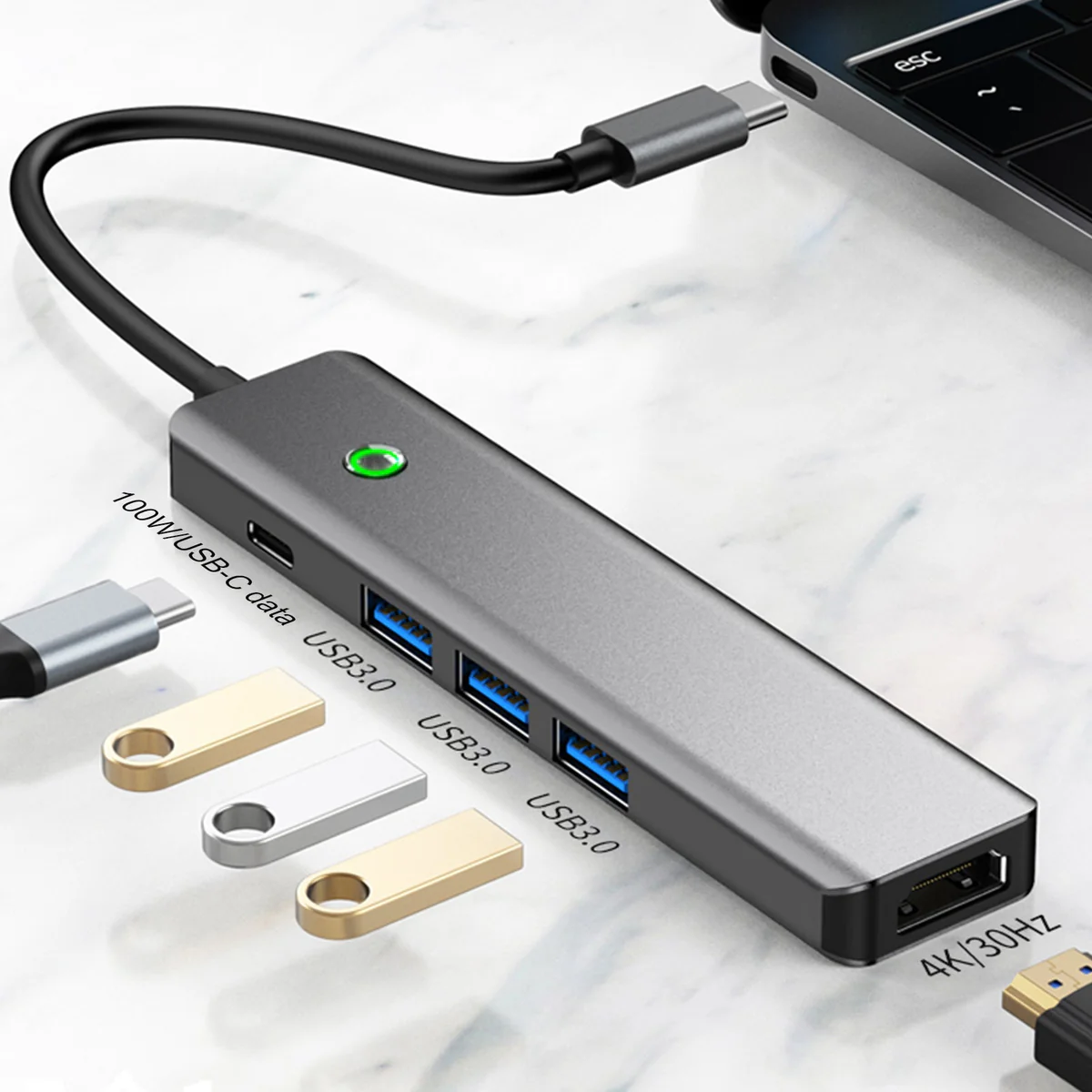 Voltique™ 5-in-1 USB-C Adapter