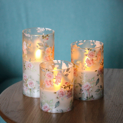 LED Bloemenkaarsen Set – Sfeervolle Decoratie