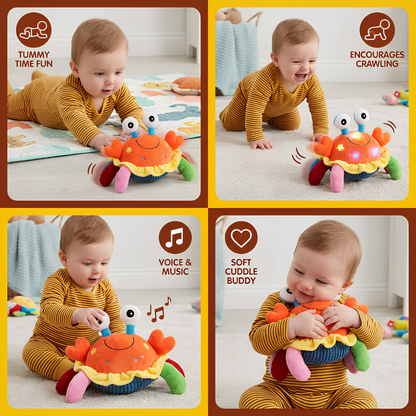 Speelo™ Interactieve Muzikale Krab Knuffel