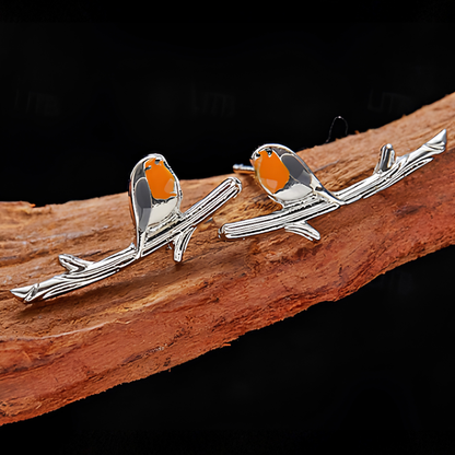 Jewelance™ Roodborstje Oorbellen