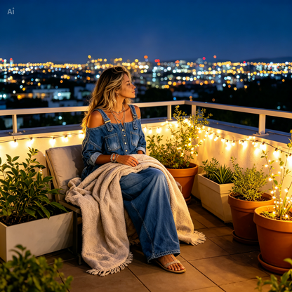 Amara™ Klassieke Losse Denim Jumpsuit