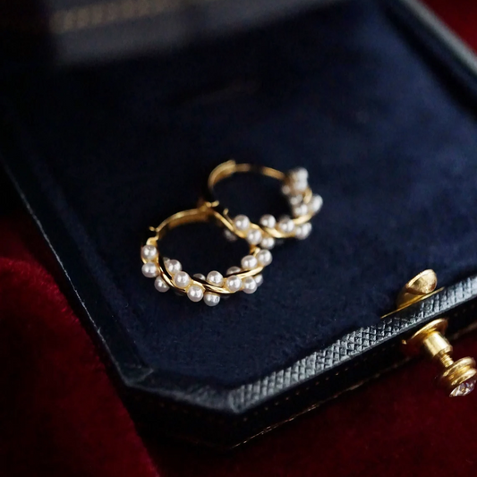 Jewelance™ Gedraaide Parel Hoepeloorbellen