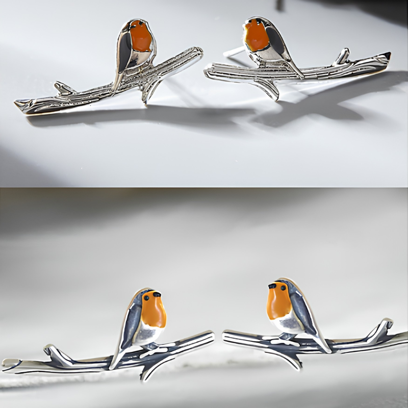 Jewelance™ Roodborstje Oorbellen