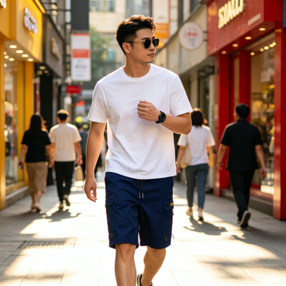 Théa™ Casual Cargo Shorts met Koord
