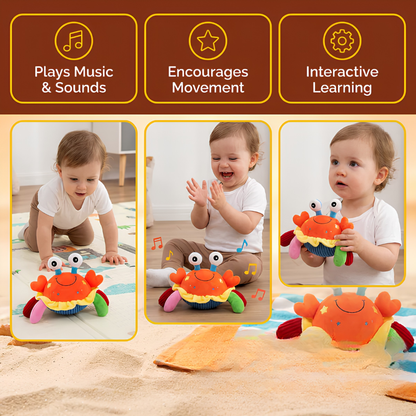 Speelo™ Interactieve Muzikale Krab Knuffel