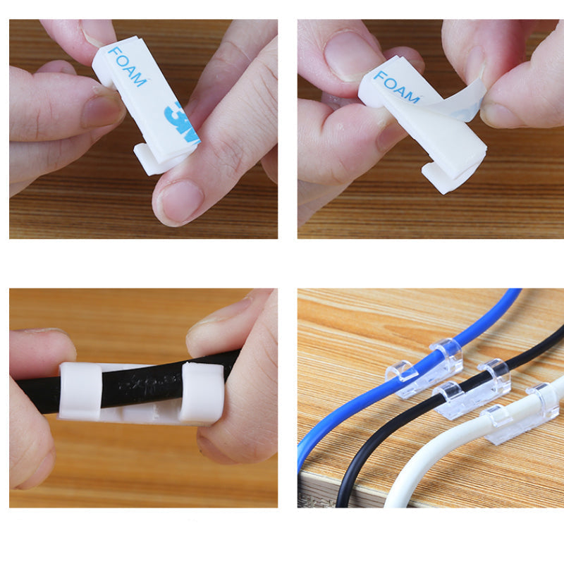 Zelfklevende Kabelclips – Kabelorganizer