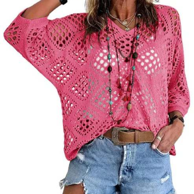 Gehaakte Strand Coverup – Bohemian Zomertuniek