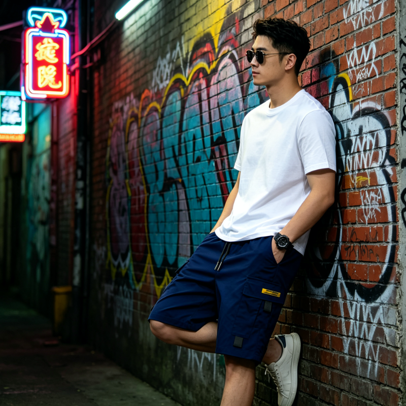 Théa™ Casual Cargo Shorts met Koord