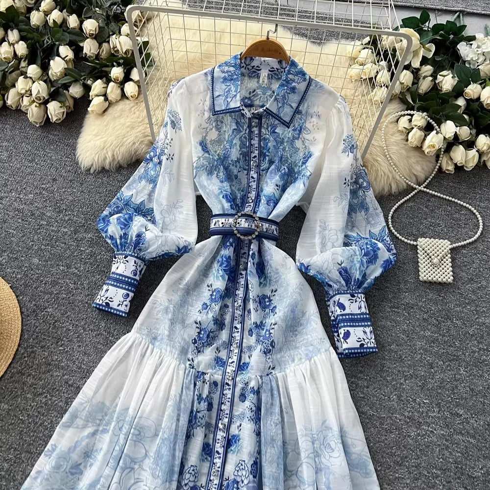 Amara™ Vrouwelijke Jurk met Bloemenprint