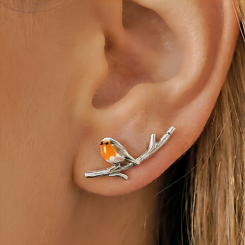 Jewelance™ Roodborstje Oorbellen