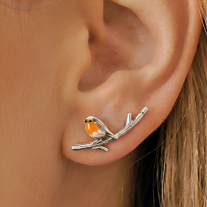Jewelance™ Roodborstje Oorbellen