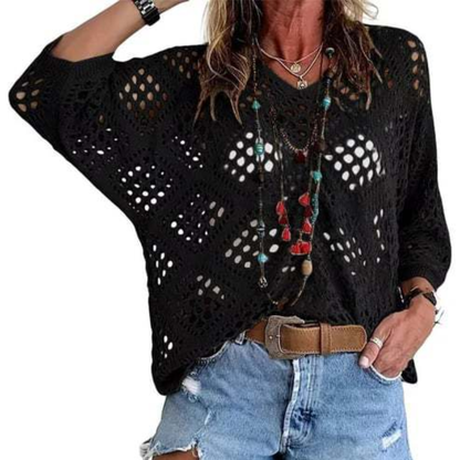 Gehaakte Strand Coverup – Bohemian Zomertuniek