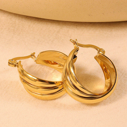 Jewelance™ Luxe Minimalistische Hoepeloorbellen
