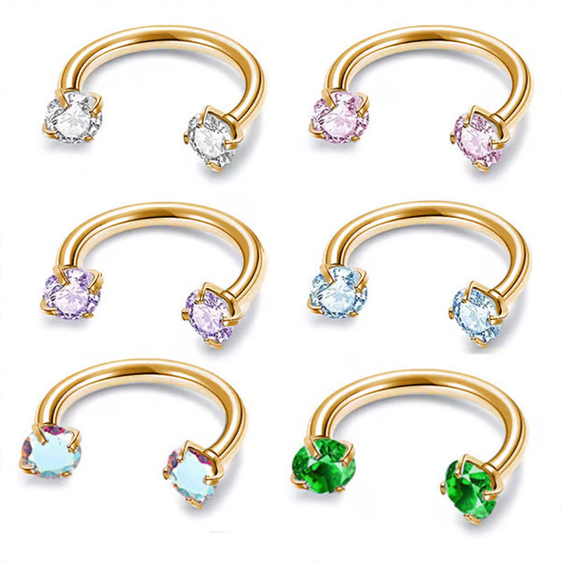Jewelance™ Elegante Neusjuweel en Oorbellen Set