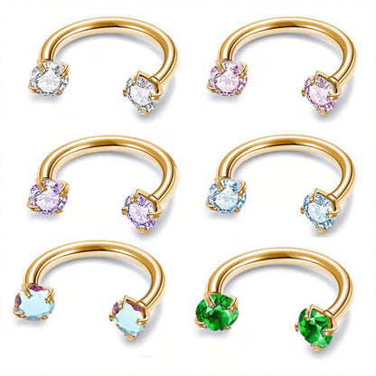 Jewelance™ Elegante Neusjuweel en Oorbellen Set