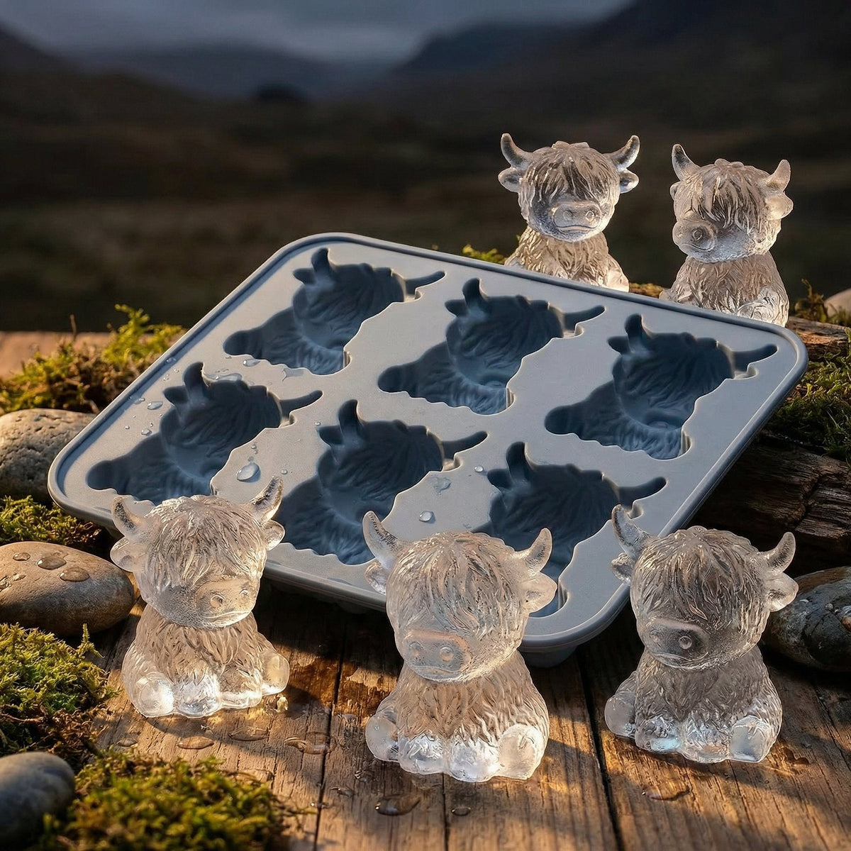 Highland Koe IJsblokjesvorm – Siliconen IJsvorm