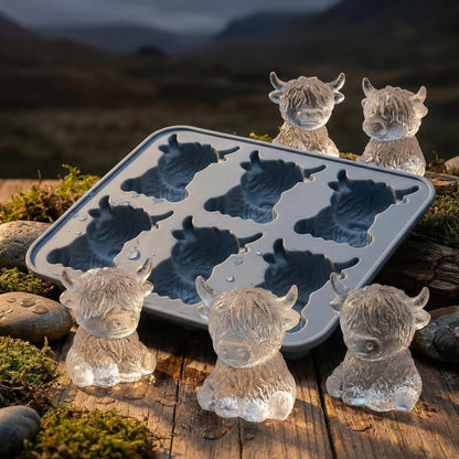 Highland Koe IJsblokjesvorm – Siliconen IJsvorm