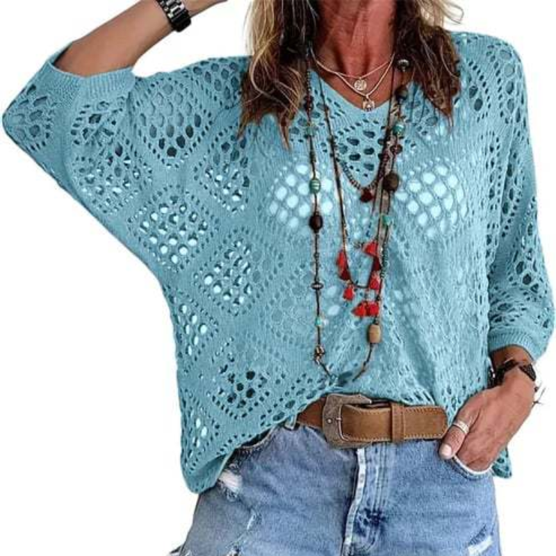Gehaakte Strand Coverup – Bohemian Zomertuniek