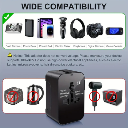 Voltique™ Compacte Reisadapter