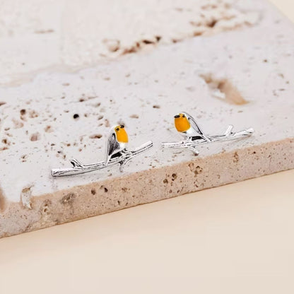 Jewelance™ Roodborstje Oorbellen
