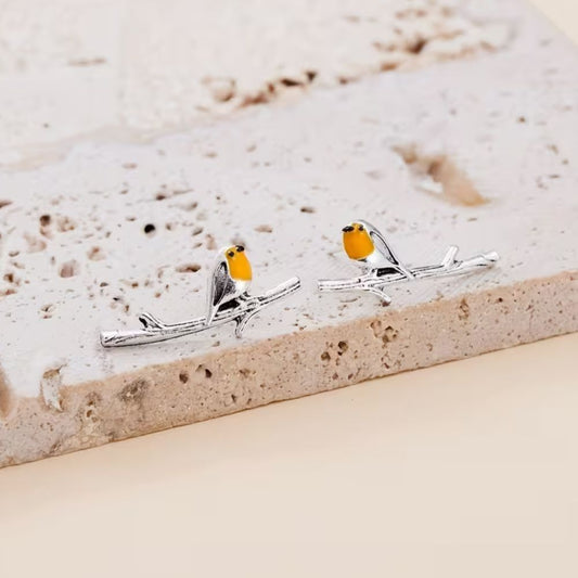 Jewelance™ Roodborstje Oorbellen