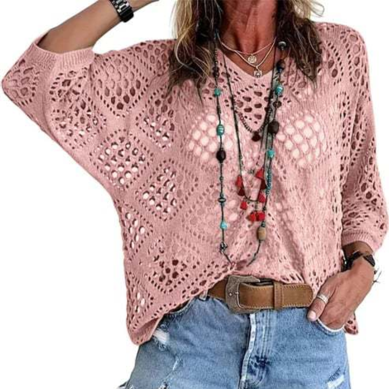 Gehaakte Strand Coverup – Bohemian Zomertuniek
