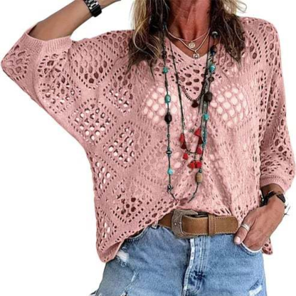 Gehaakte Strand Coverup – Bohemian Zomertuniek