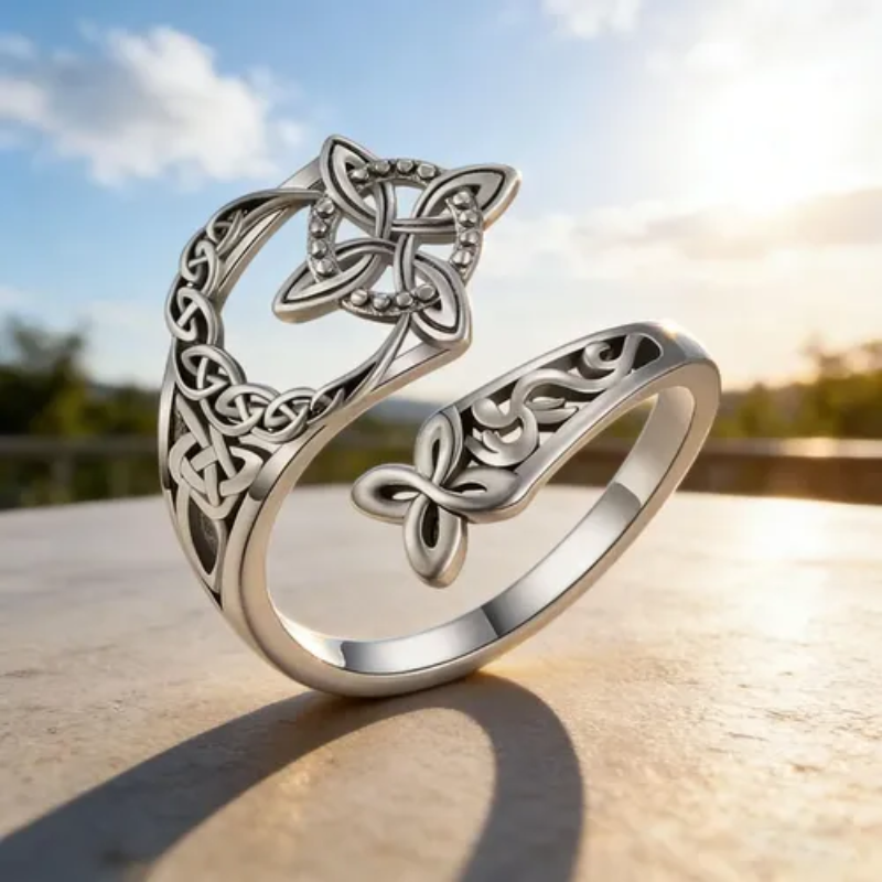 Jewelance™ Verstelbare Keltische Knoopring