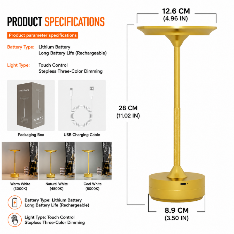 Lumina™ Elegante Touch Nachtlamp