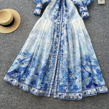 Amara™ Vrouwelijke Jurk met Bloemenprint