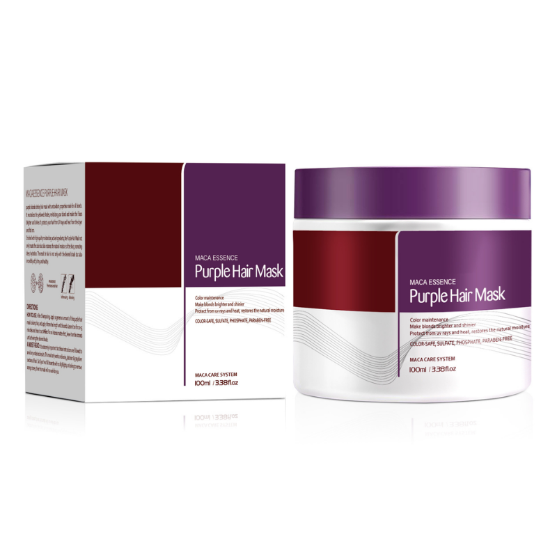 Paars Keratine Haarmasker – Toning & Herstel