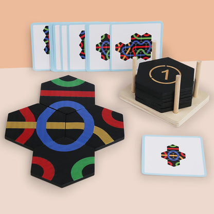 Speelo™ Educatieve Houten Padpuzzel