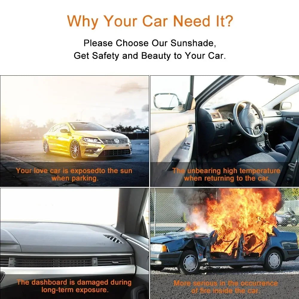 Drivo™ Opvouwbaar Auto Zonnescherm