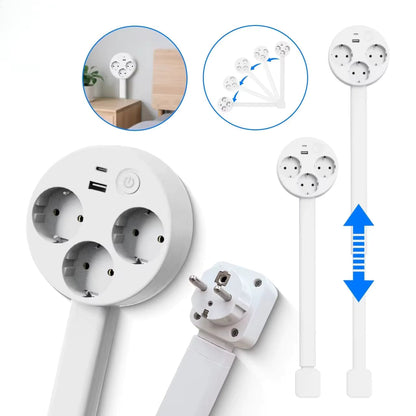 Voltique™ Verstelbare Verlengkabel met USB