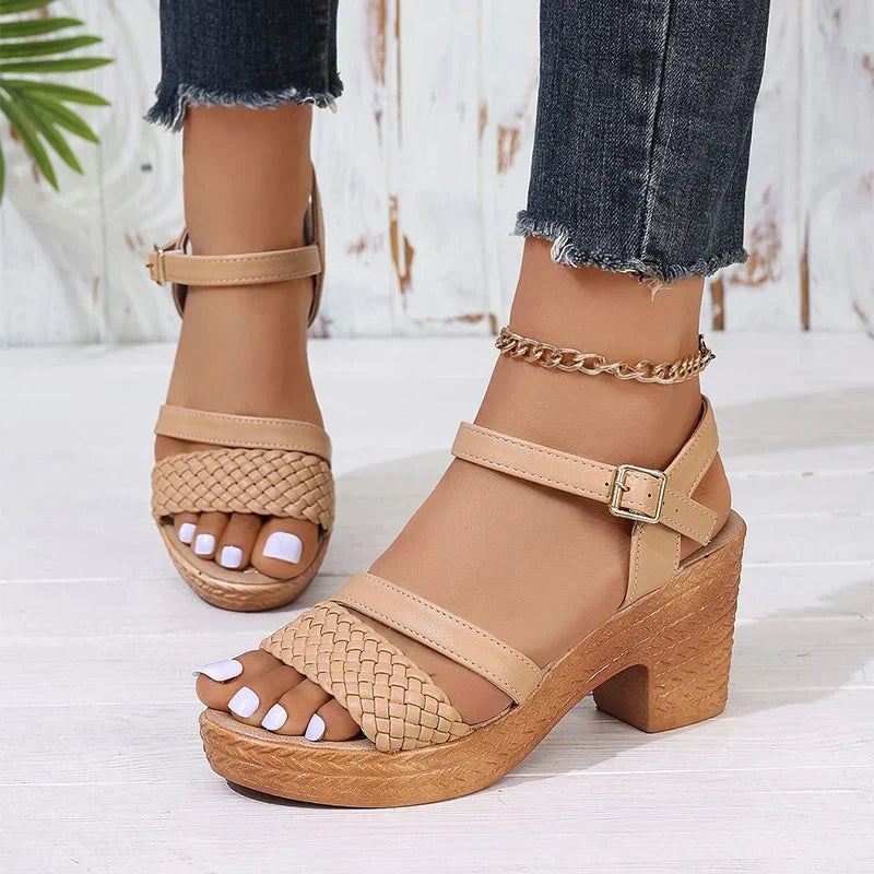 Deborah™ | Geweven Platform Sandalen