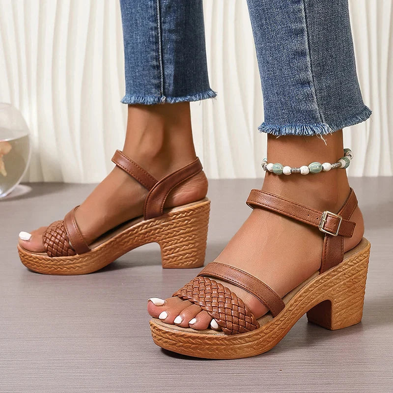 Deborah™ | Geweven Platform Sandalen