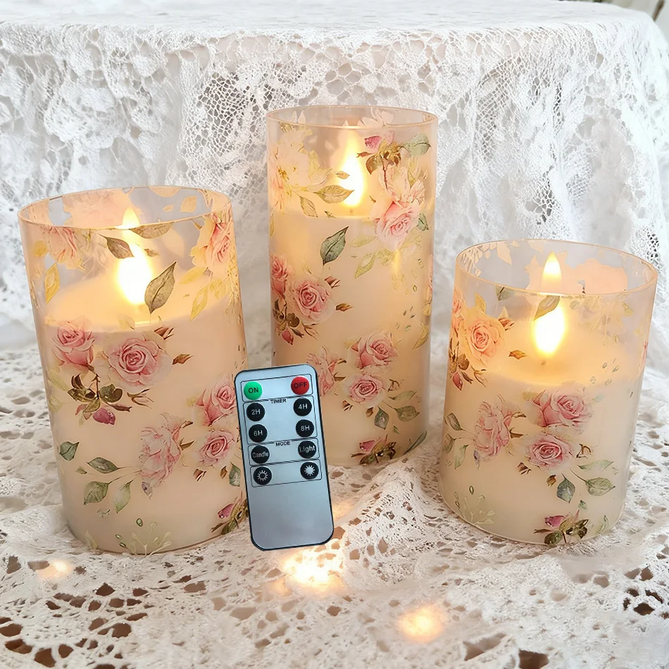 LED Bloemenkaarsen Set – Sfeervolle Decoratie