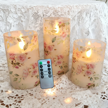 LED Bloemenkaarsen Set – Sfeervolle Decoratie