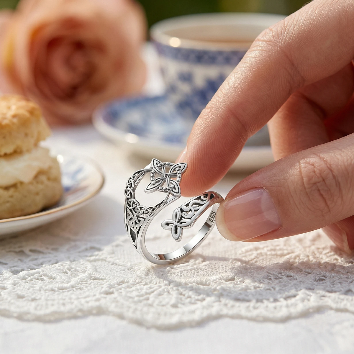 Jewelance™ Verstelbare Keltische Knoopring