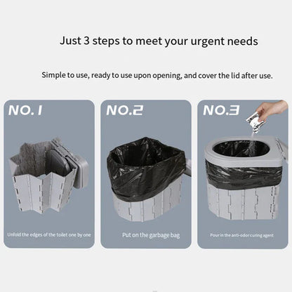 Campo™ Opvouwbaar Draagbaar Noodtoilet