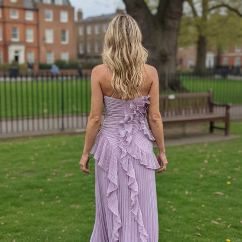 Elegante Ruffle Jurk – Luxe Volants Damesjurk