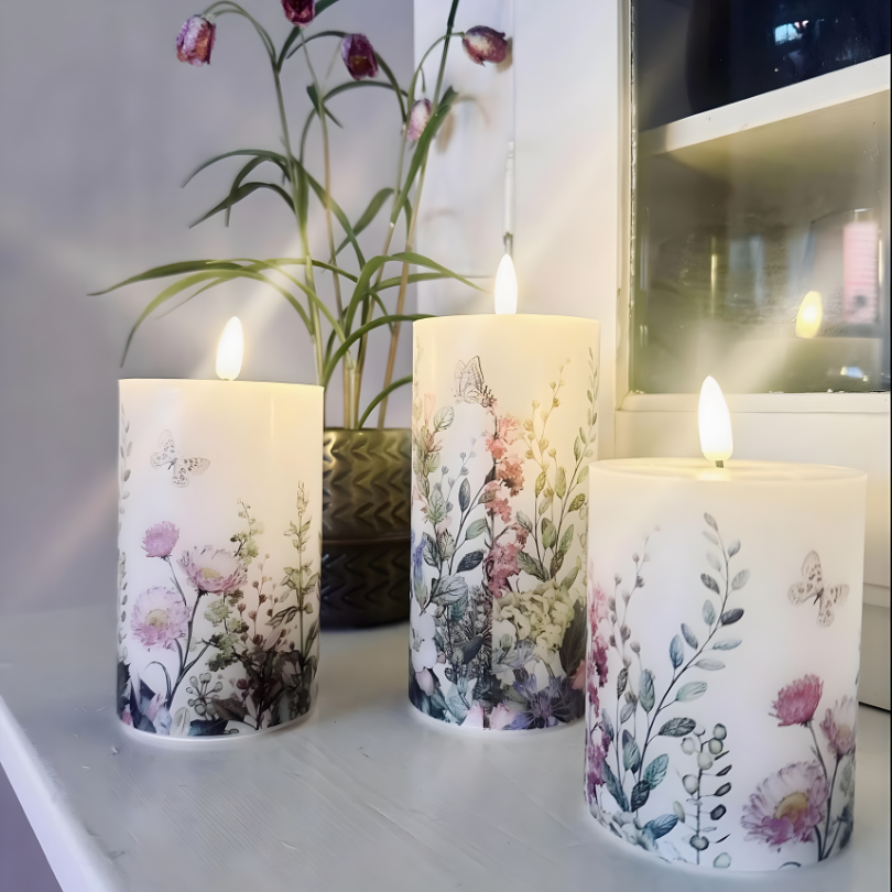 LED Bloemenkaarsen Set – Sfeervolle Decoratie
