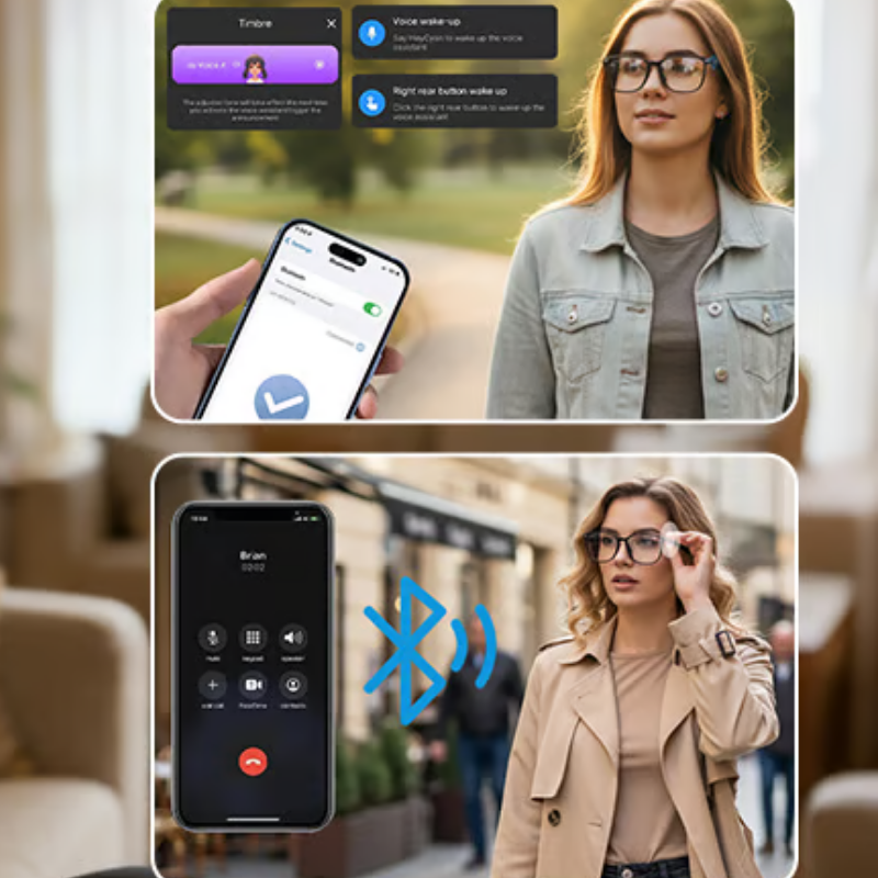 Voltique™ AI Smart Bril met Camera