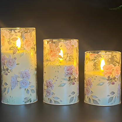 LED Bloemenkaarsen Set – Sfeervolle Decoratie
