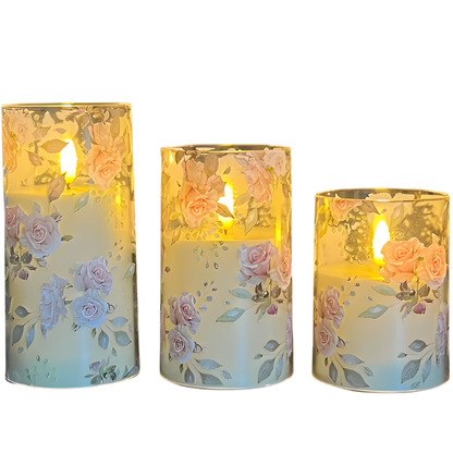 LED Bloemenkaarsen Set – Sfeervolle Decoratie