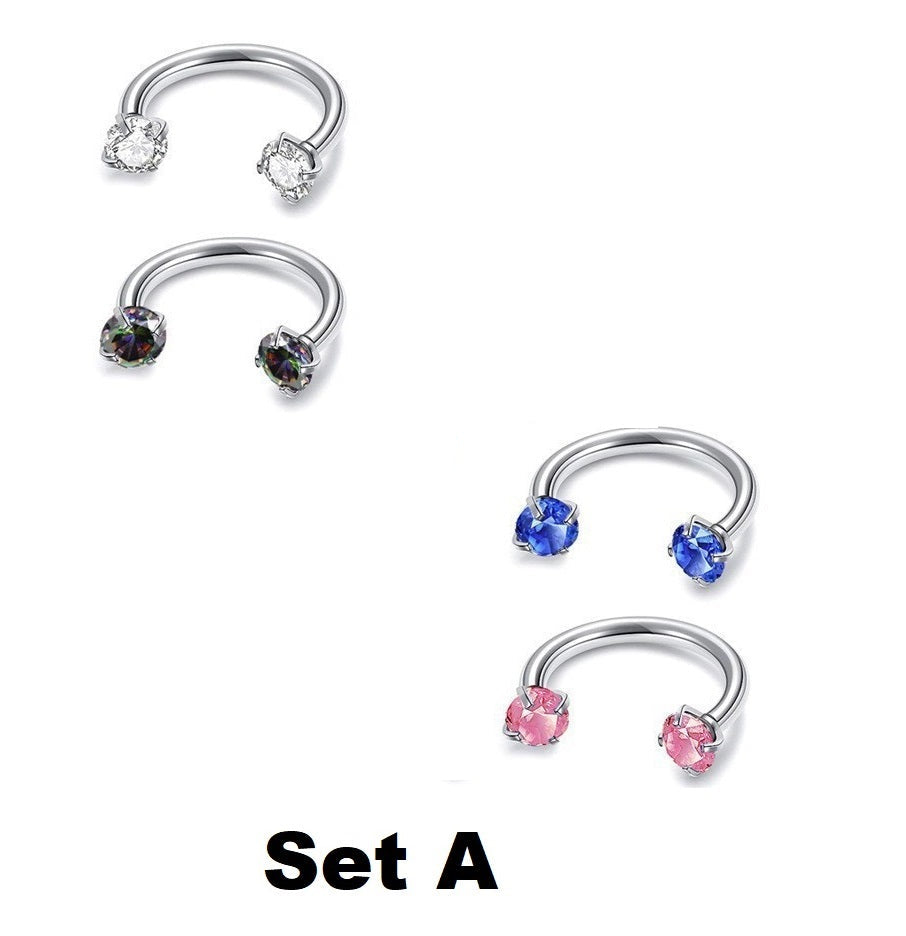 Jewelance™ Elegante Neusjuweel en Oorbellen Set