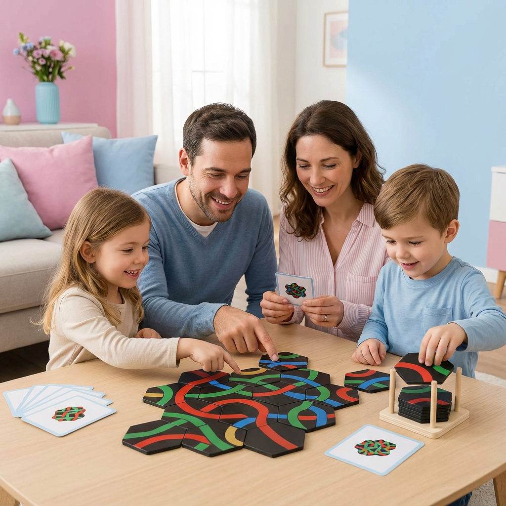 Speelo™ Educatieve Houten Padpuzzel